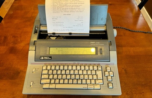 Word Processor Over Typewriter